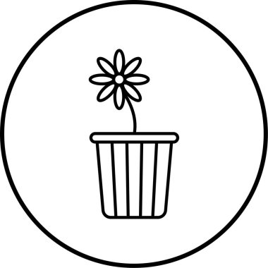 Ekoloji ikonu, bahçe vektörü ikonu vektör illüstrasyonu 