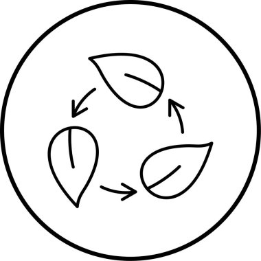 Ekoloji ikonu, bahçe vektörü ikonu vektör illüstrasyonu  