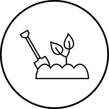 Ekoloji ikonu, bahçe vektörü ikonu vektör illüstrasyonu 