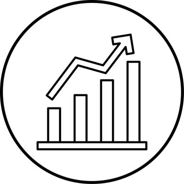 İş büyüme satırı vektör simgesi