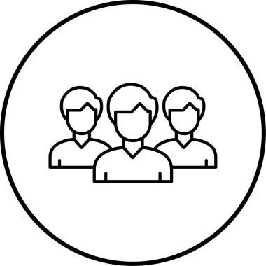 İnsan simgesinin vektör illüstrasyonu