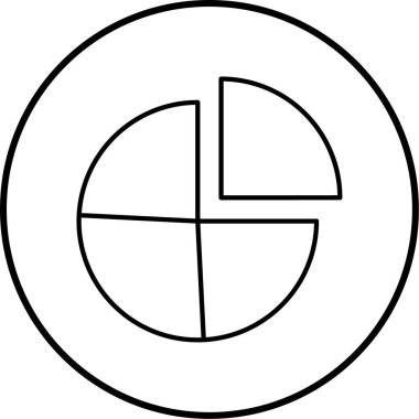 Pasta çizelgesi. Web simgesi