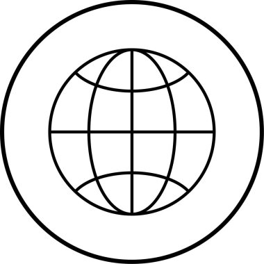 küresel ağ. Basit resimleme