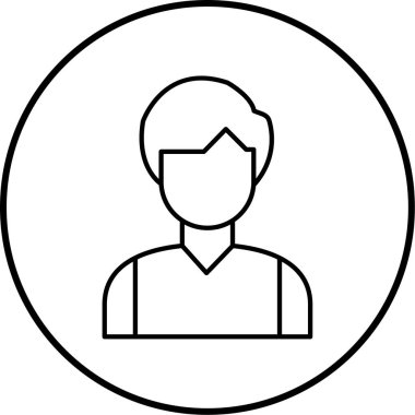 avatar. Web simgesi basit illüstrasyon