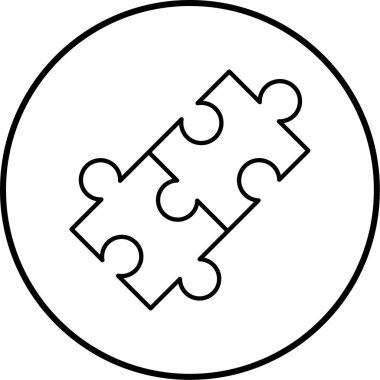 Bulmaca simgesi vektör çizimi