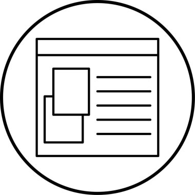 Dosya belgesi simgesinin vektör illüstrasyonu