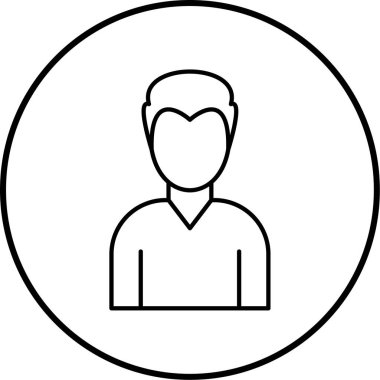 İnsan simgesinin vektör illüstrasyonu