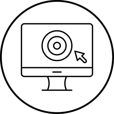 seo modern simgesinin vektör illüstrasyonu