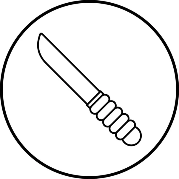 Cuchillo Icono Web Ilustración Simple — Vector de stock