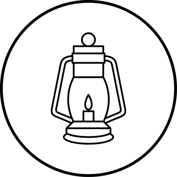 Lampe Icône Web Illustration Simple — Image vectorielle