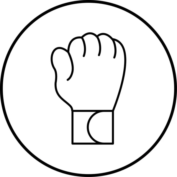 Vector Illustration Man Hand Icon — Stok Vektör