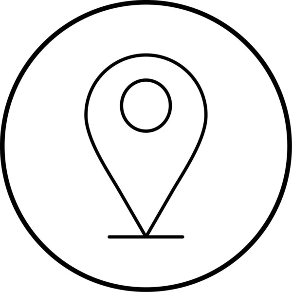 Standort Web Symbol Einfache Illustration — Stockvektor