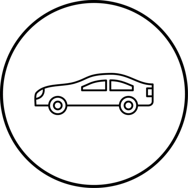 Voiture Icône Web Illustration Simple — Image vectorielle