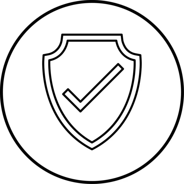 Shield Icon Vector Illustration — Stock Vector