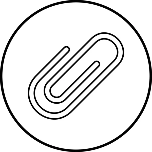 Vector Clip Icon Outline Sign — ストックベクタ