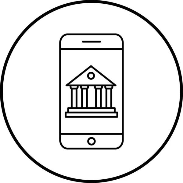 Banksymbol Vektor Illustration — Stockvektor