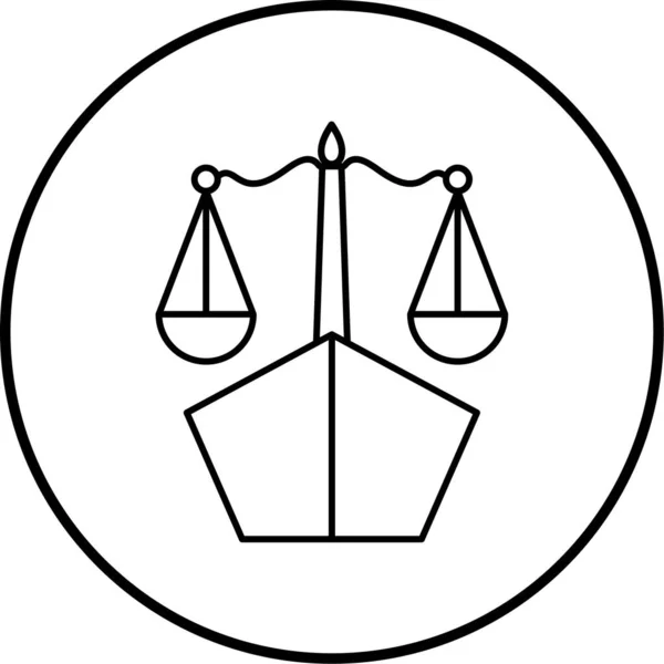 Vector Illustration Law Symbol —  Vetores de Stock