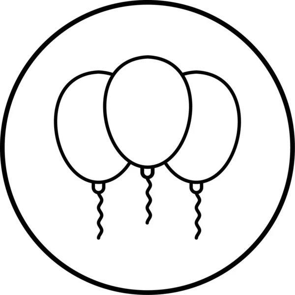 Illustration Des Ballon Vektor Symbols — Stockvektor