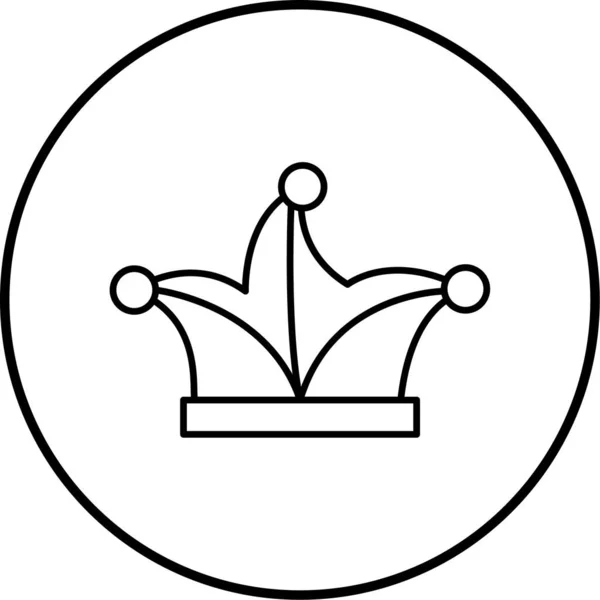 Крона Веб Иконка Простой Дизайн — стоковый вектор
