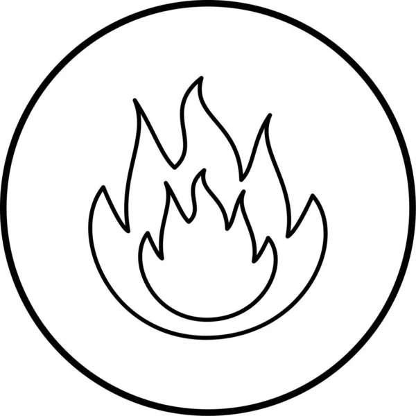 Vector Fire Icon Illustration — ストックベクタ