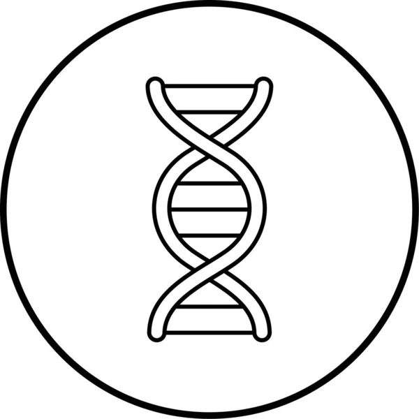 Illustrazione Vettoriale Icona Del Dna — Vettoriale Stock