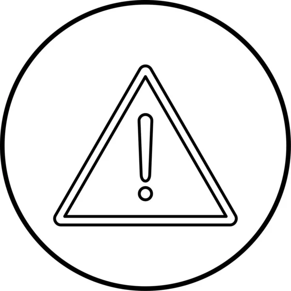 Warning Sign Icon Vector Illustration — Stock Vector