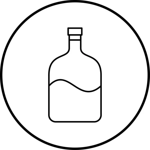 Векторная Иллюстрация Значка Бутылки — стоковый вектор