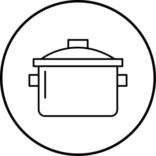 Векторна Ілюстрація Значка Кухонного Посуду — стоковий вектор