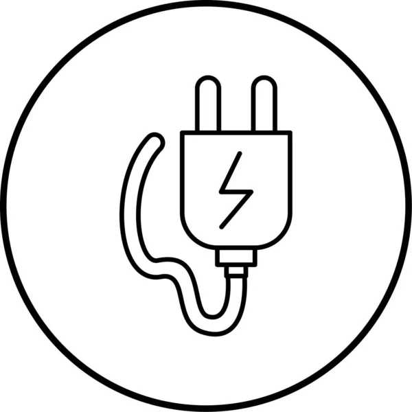 Plug Vektor Ikon Tecken Symbol — Stock vektor