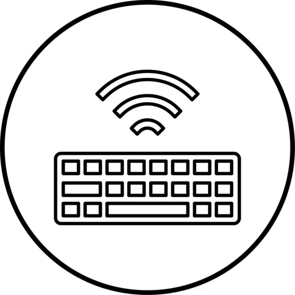 键盘现代图标的矢量插图 — 图库矢量图片