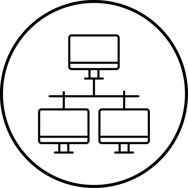 Vektor Lcd Symbol Abbildung — Stockvektor