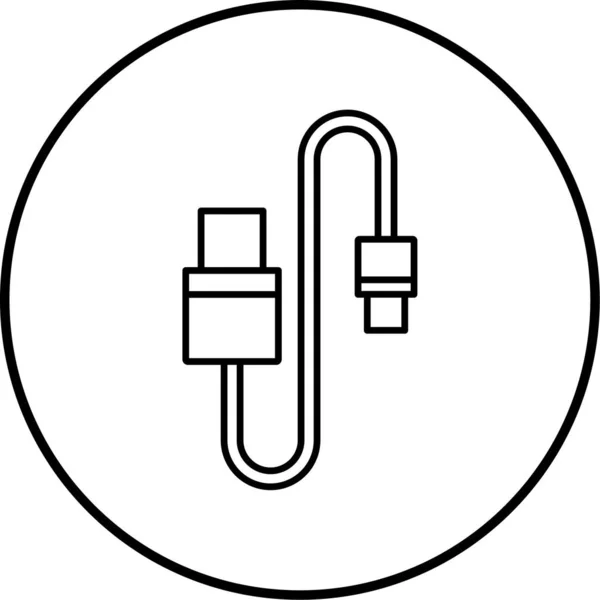 Cable Usb Diseño Simple — Archivo Imágenes Vectoriales
