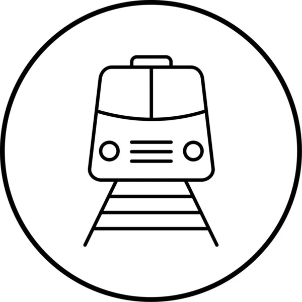 Ilustração Vetor Ícone Trem — Vetor de Stock