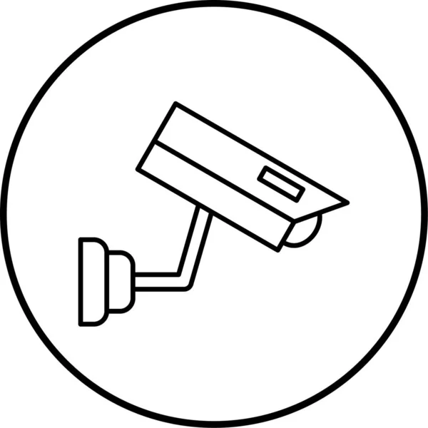 Κάμερα Ασφαλείας Εικονίδιο Ιστού — Διανυσματικό Αρχείο