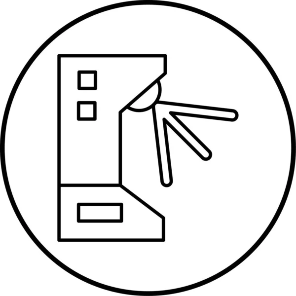 Vector Illustration Turnstile Icon — Stockový vektor