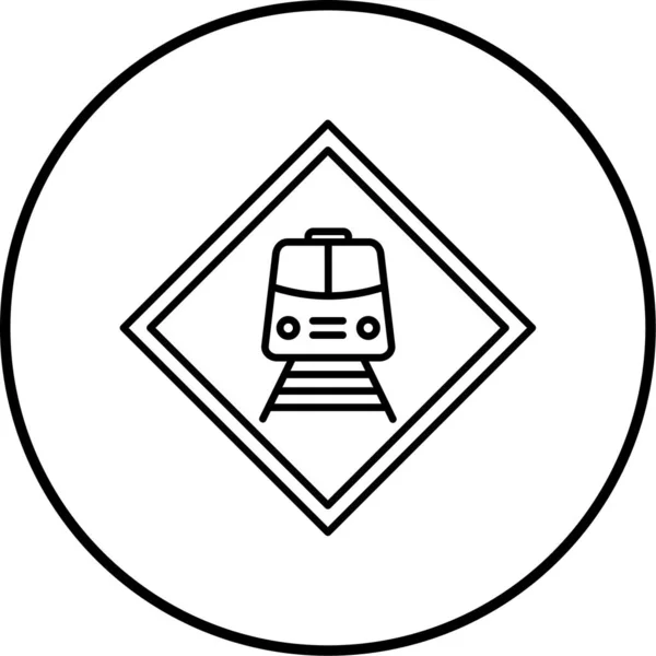 Ilustración Vectorial Icono Carretera — Vector de stock