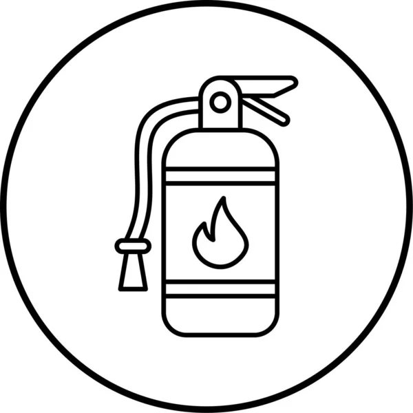 Yangın Söndürme Simgesi Vektör Illüstrasyonu — Stok Vektör