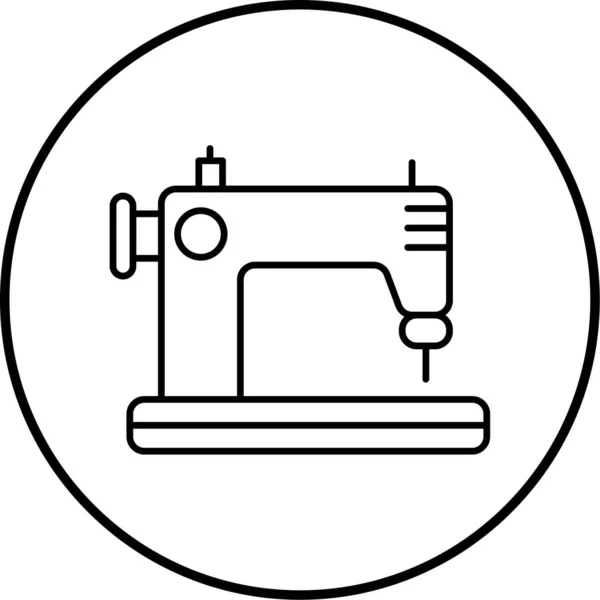 Ícone Máquina Costura Ilustração Vetorial — Vetor de Stock