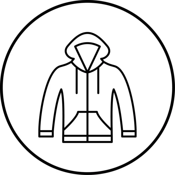 Sudadera Icono Web Ilustración Simple — Vector de stock