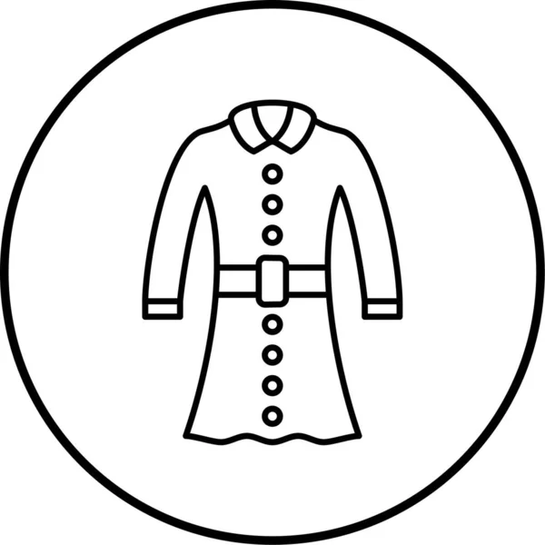 Unique Dress Line Vector Icon — Stock Vector