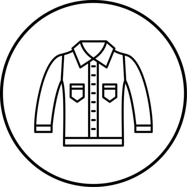 ジャケットだWebアイコンシンプルなデザイン — ストックベクタ
