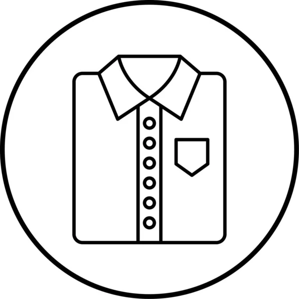 Camisa Icono Web Ilustración Simple — Archivo Imágenes Vectoriales