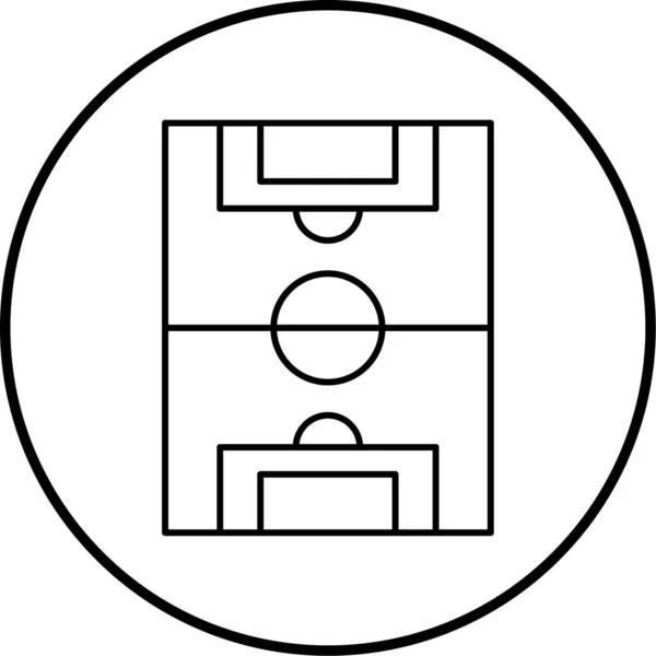 Campo Fútbol Diseño Simple — Archivo Imágenes Vectoriales