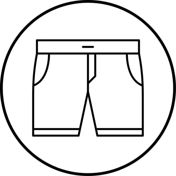 Pantalones Icono Web Ilustración Simple — Archivo Imágenes Vectoriales