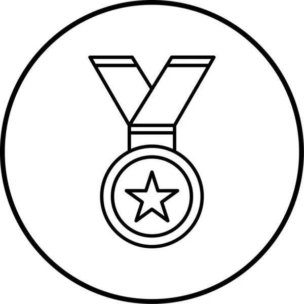 Medal Web Icon Simple Illustration — Stock Vector