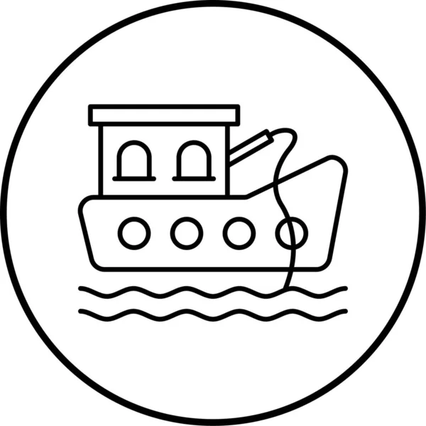 Διανυσματική Απεικόνιση Πλοίου — Διανυσματικό Αρχείο