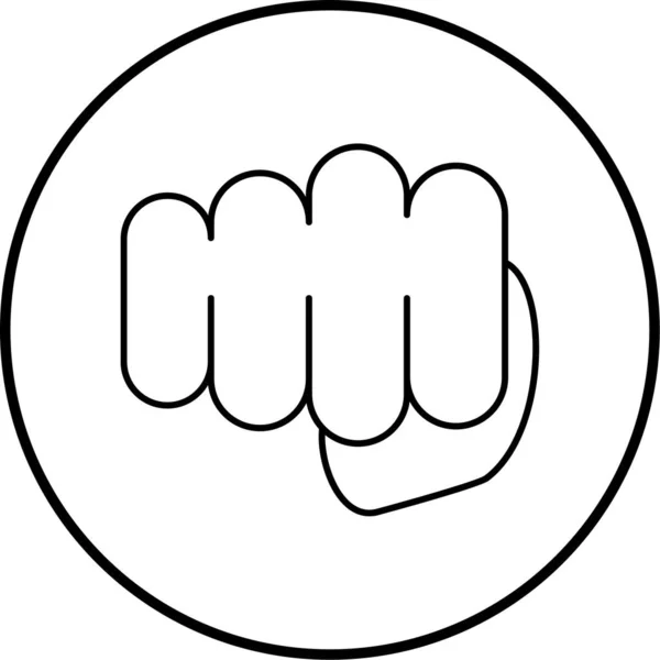 Vector Illustration Fist Sign — 스톡 벡터