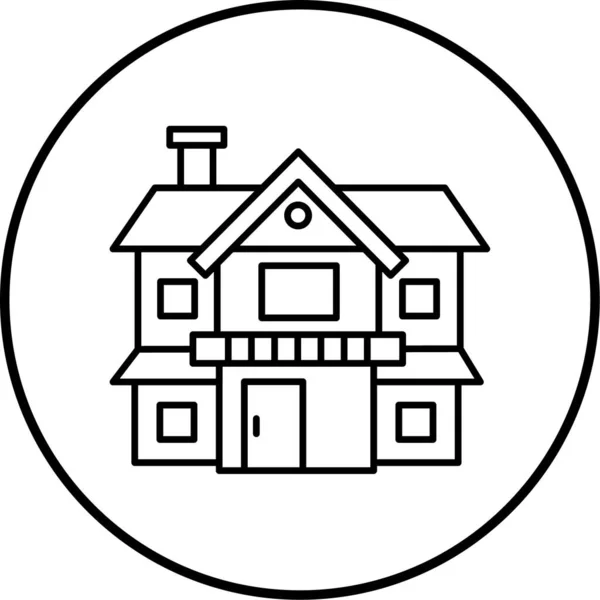 Vektor Illustration Eines Haussymbols — Stockvektor