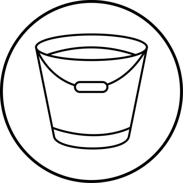 Ilustración Vectorial Icono Cubo — Vector de stock