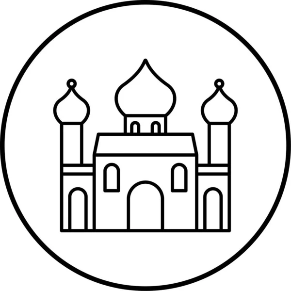 Moschee Web Symbol Einfache Illustration — Stockvektor